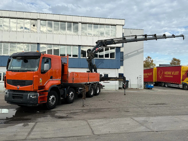 Renault Premium 430 8X4 EEV + HIAB 477 E-7 HIPRO + REMOTE - Kamion sa tovarnim sandukom, Kamion sa dizalicom: slika 1 Renault Premium 430 8X4 EEV + HIAB 477 E-7 HIPRO + REMOTE - Kamion sa tovarnim sandukom, Kamion sa dizalicom: slika 1