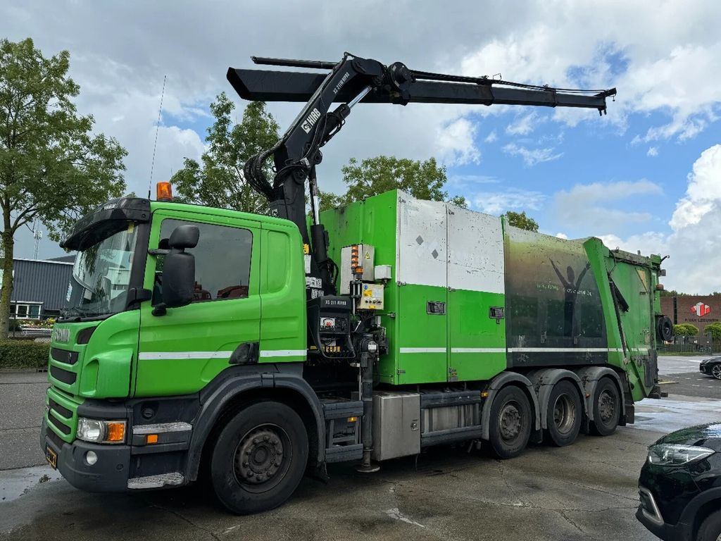 Scania P360 8X2 - HIAB 211BW-3 + FAUN VARIOPRESS - ONLY - Kamion za smeće: slika 1 Scania P360 8X2 - HIAB 211BW-3 + FAUN VARIOPRESS - ONLY - Kamion za smeće: slika 1