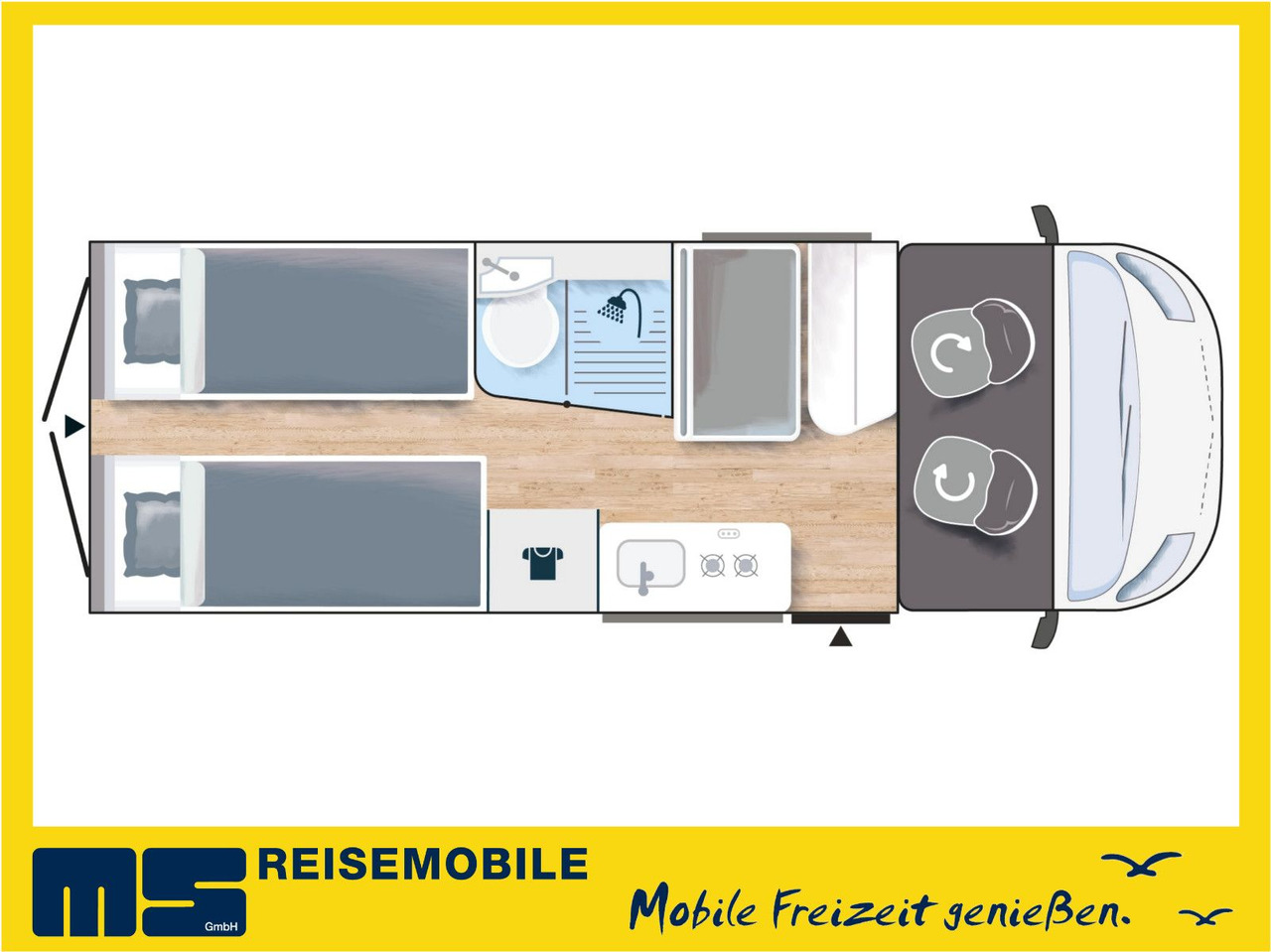 Chausson V697 FIRST LINE / -2025- / 140PS / EINZELBETTEN - Kamp kombi: slika 2 Chausson V697 FIRST LINE / -2025- / 140PS / EINZELBETTEN - Kamp kombi: slika 2