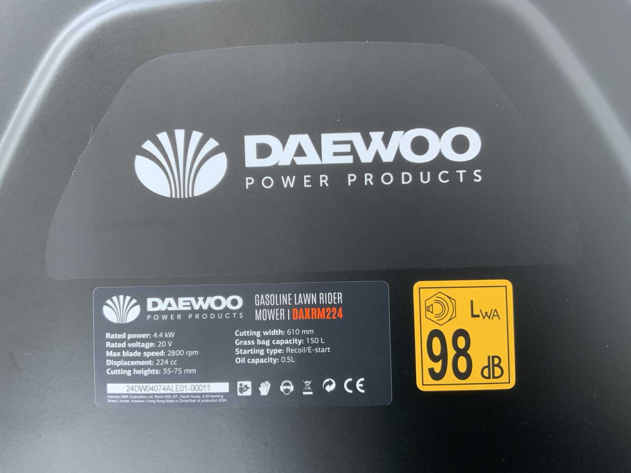 Baštenska kosačica Daewoo DAXRM224: slika 6