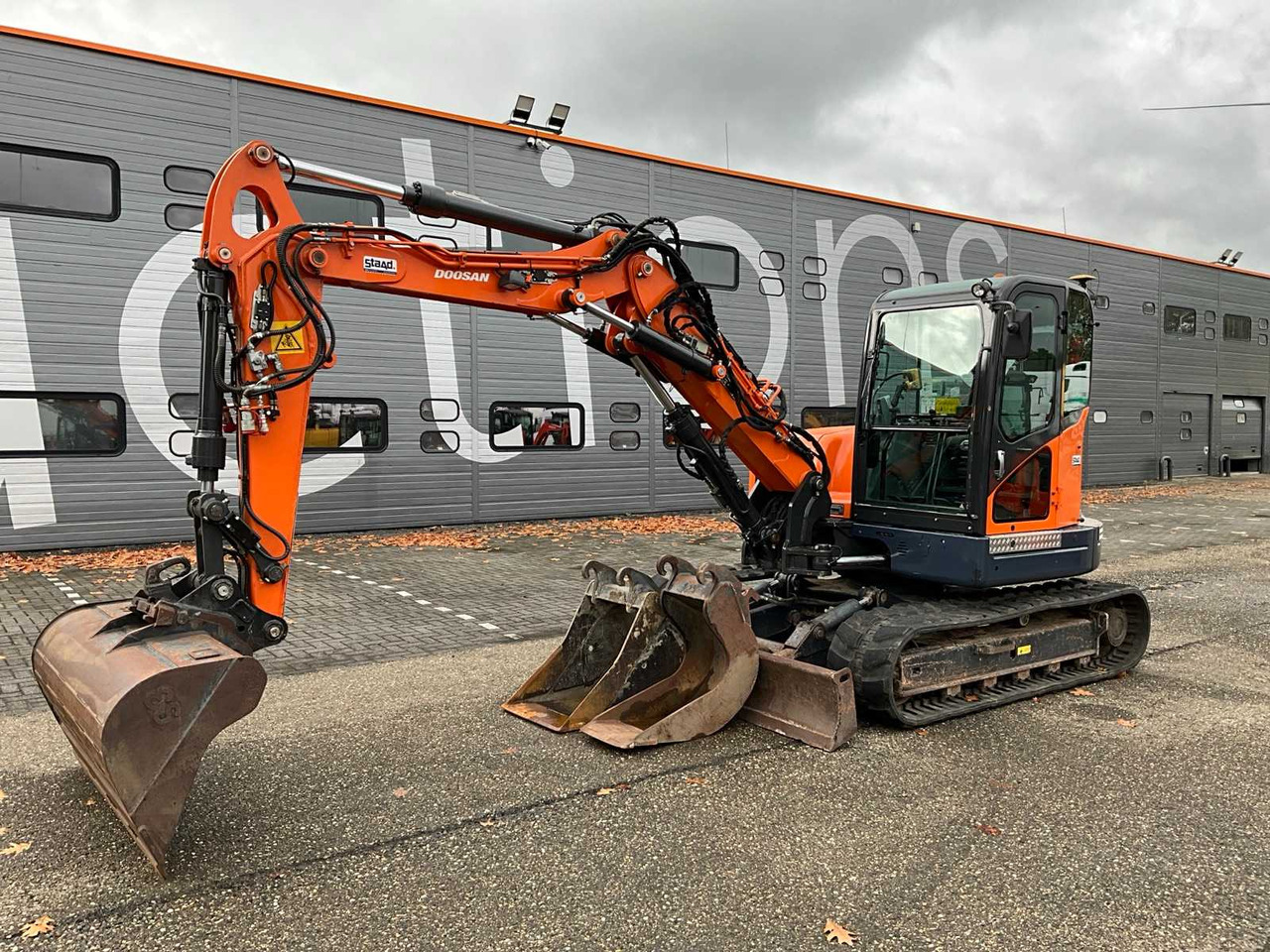 Doosan DX80R 2PC Boom Topcon X53i GPS Systeem - Bager guseničar: slika 1 Doosan DX80R 2PC Boom Topcon X53i GPS Systeem - Bager guseničar: slika 1