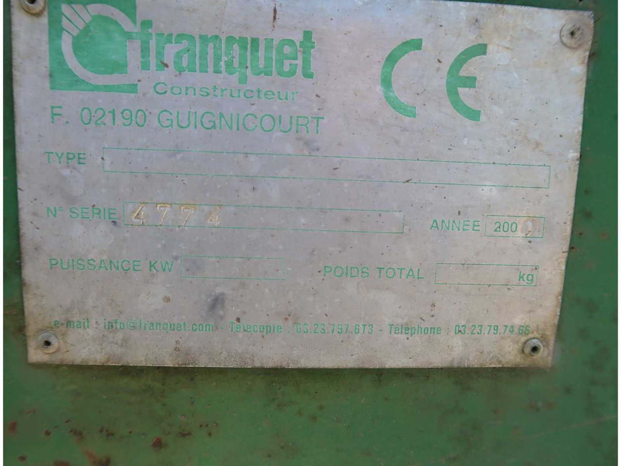 Franquet  - Valjak za poljoprivredu: slika 3 Franquet  - Valjak za poljoprivredu: slika 3