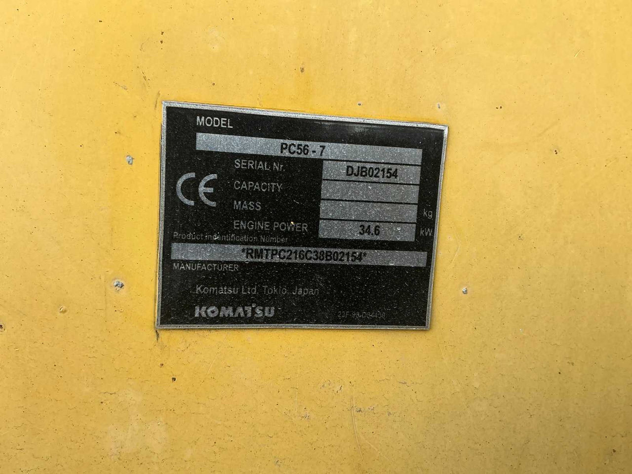 Mini bager Komatsu KOMATSU - PC 56 -7 - MINI-EXCAVATOR - 2007: slika 17