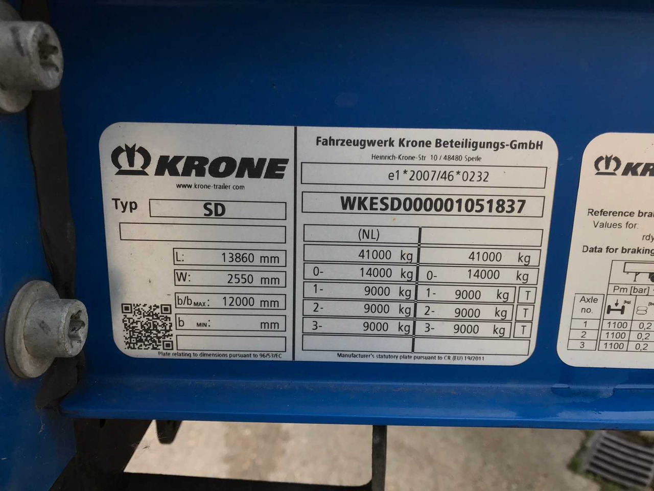 Poluprikolica 2023 KRONE SD SEMI-TRAILER: slika 19