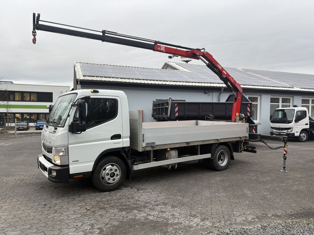 FUSO FUSO 9C18 Canter Pritsche 3.8m Kran 2x hydr. - Dostavno vozilo s ravnom platformom: slika 1 FUSO FUSO 9C18 Canter Pritsche 3.8m Kran 2x hydr. - Dostavno vozilo s ravnom platformom: slika 1