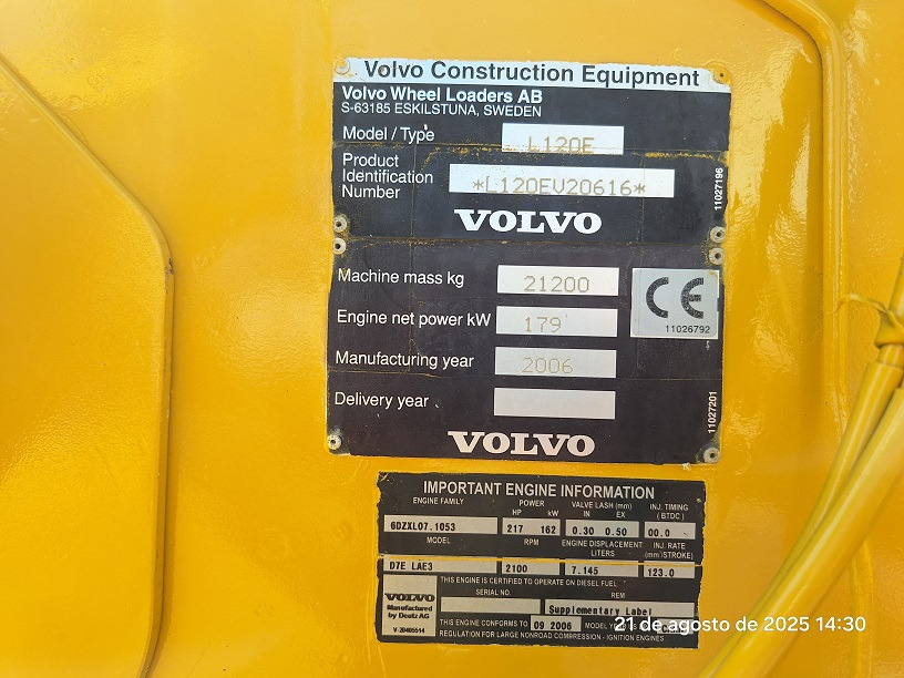 VOLVO L120E - Utovarivač točkaš: slika 5 VOLVO L120E - Utovarivač točkaš: slika 5
