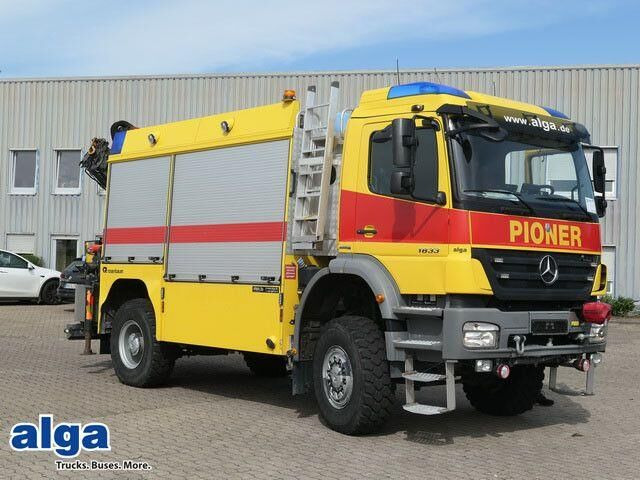 Mercedes-Benz 1833 Axor 4x4, Kran Palfinger, Rosenbauer, AHK - Vatrogasni kamion: slika 1 Mercedes-Benz 1833 Axor 4x4, Kran Palfinger, Rosenbauer, AHK - Vatrogasni kamion: slika 1