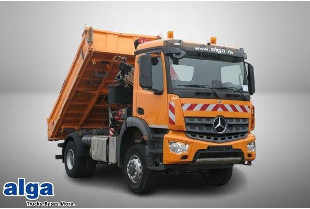 Mercedes-Benz 1835 AK Arocs 4x4, Meiller, Fassi F135AC, Funk - Istovarivač: slika 1 Mercedes-Benz 1835 AK Arocs 4x4, Meiller, Fassi F135AC, Funk - Istovarivač: slika 1