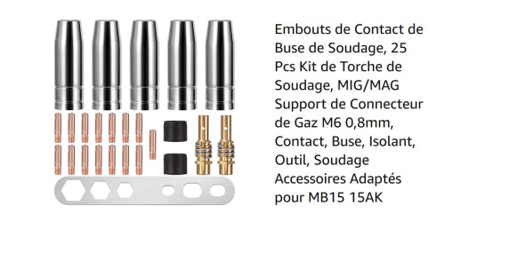 Kit de soudage (25 pièces) - Mašina za obradu metala: slika 1 Kit de soudage (25 pièces) - Mašina za obradu metala: slika 1