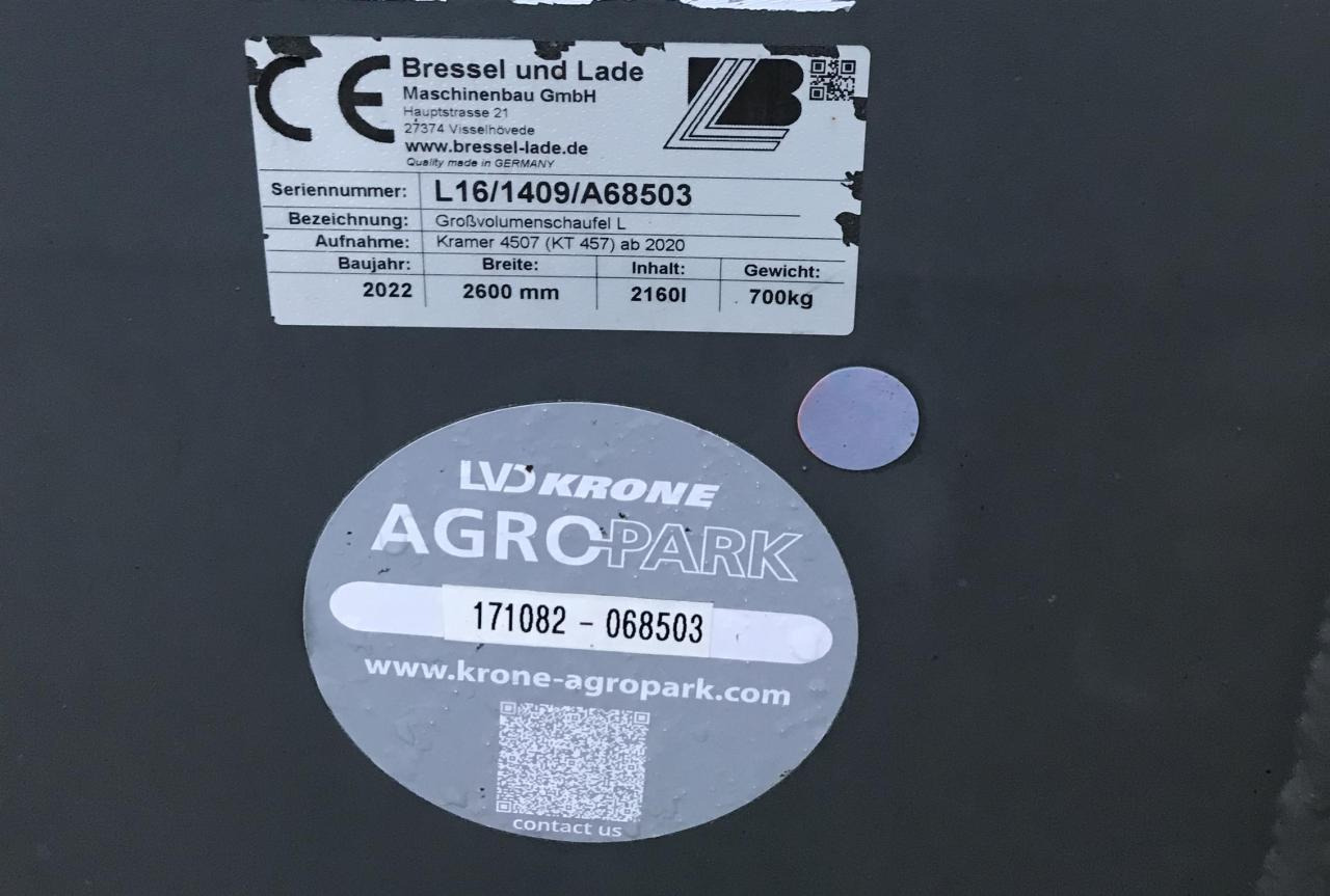 Bressel 2,60 m Volumenschaufel - Kašika: slika 3 Bressel 2,60 m Volumenschaufel - Kašika: slika 3