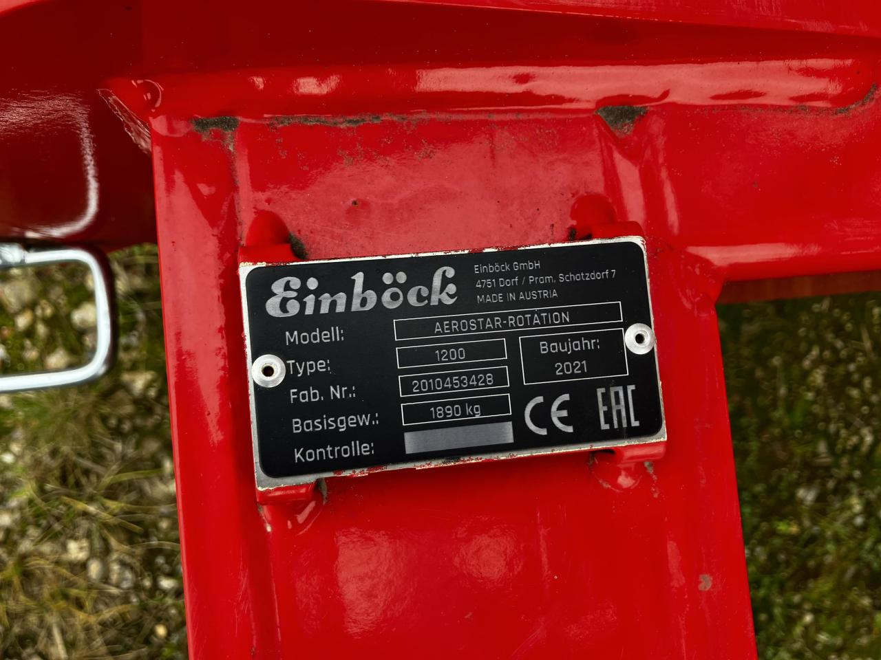 Einböck Aerostar 1200 Classic - Oprema za obradu zemljišta: slika 5 Einböck Aerostar 1200 Classic - Oprema za obradu zemljišta: slika 5