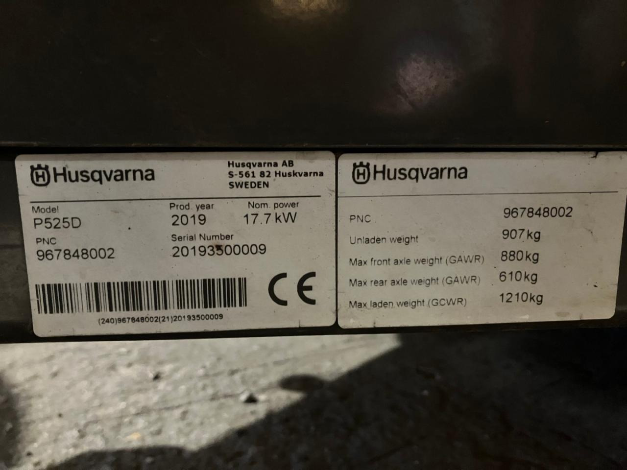 Baštenska kosačica Husqvarna Rider P525D: slika 13