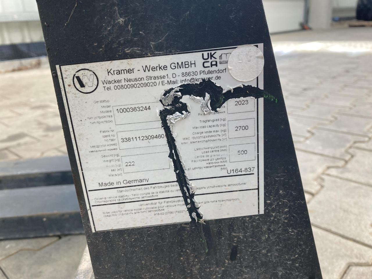 Kramer 1200 mm - Kašika: slika 4 Kramer 1200 mm - Kašika: slika 4