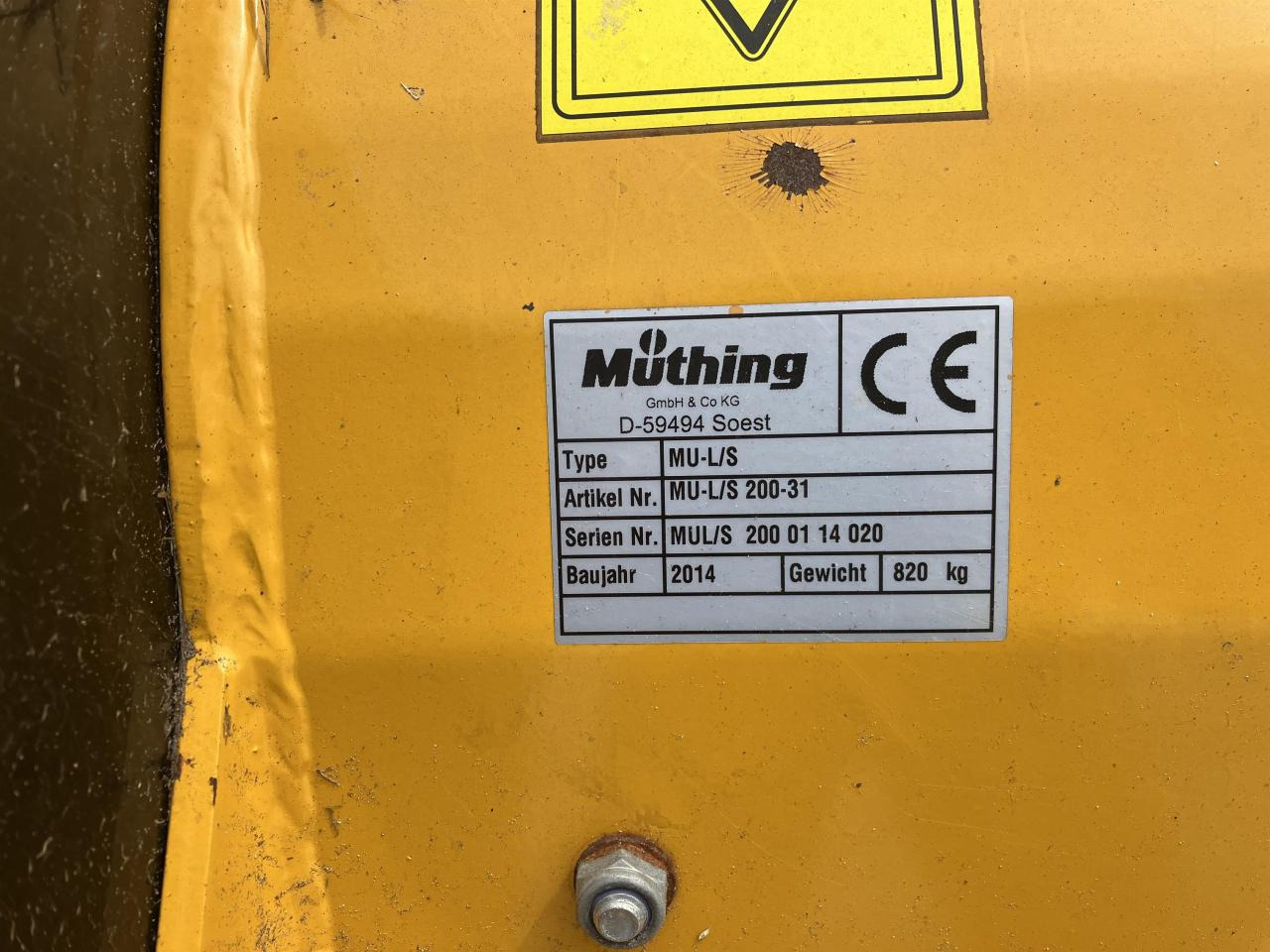 Müthing MU-L/S 200-31 - Tarup: slika 4 Müthing MU-L/S 200-31 - Tarup: slika 4