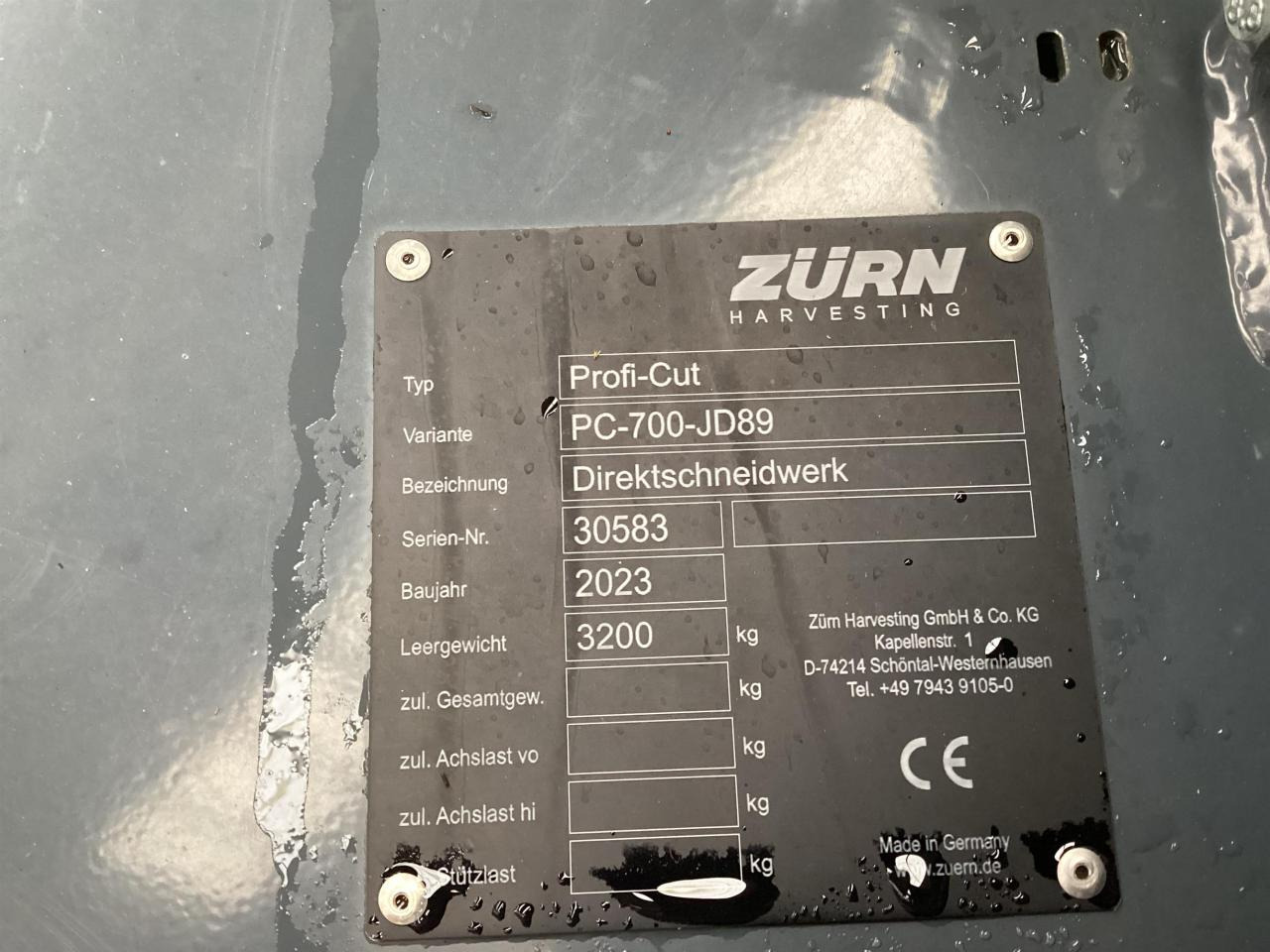 Dodatak za stočnu hranu Zürn Profi Cut 700: slika 16