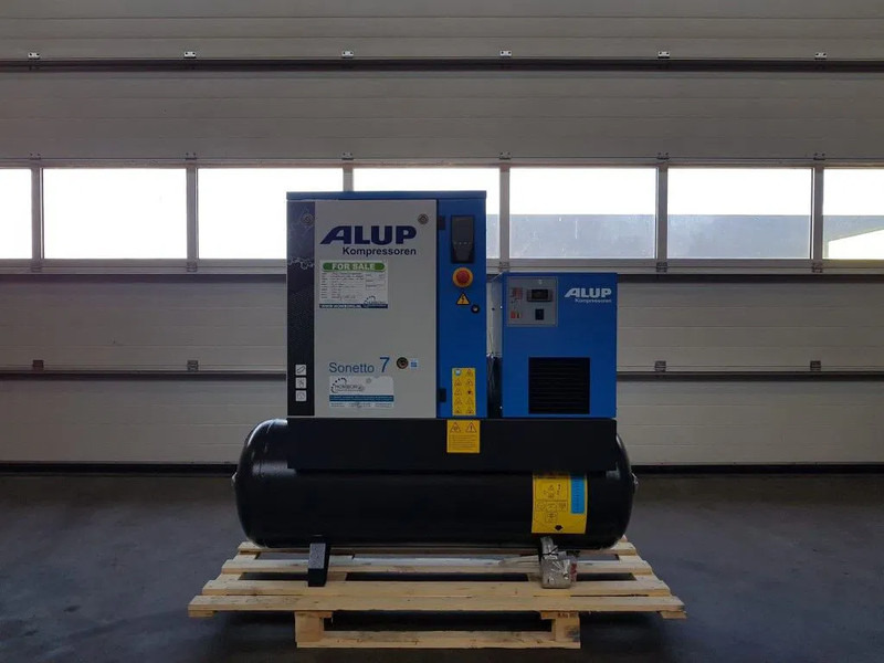 Alup Sonetto 7.5 + 200 Elektrische Schroefcompressor met ketel en droger 5.5 kW 750 L / min 10 Bar - Kompresor za vazduh: slika 1 Alup Sonetto 7.5 + 200 Elektrische Schroefcompressor met ketel en droger 5.5 kW 750 L / min 10 Bar - Kompresor za vazduh: slika 1