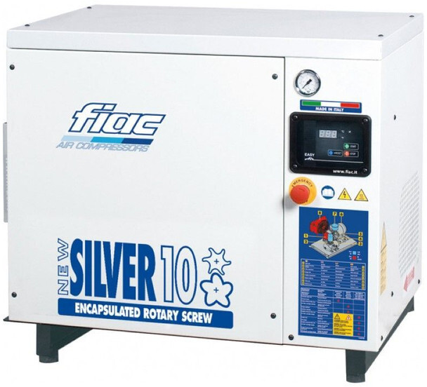 Fiac New Silver 10 Silent 7.5 kW 860 L / min 10 bar Elektrische Schroefcompressor - Kompresor za vazduh: slika 1 Fiac New Silver 10 Silent 7.5 kW 860 L / min 10 bar Elektrische Schroefcompressor - Kompresor za vazduh: slika 1