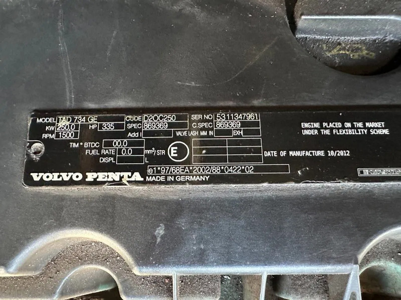 Set generatora GESAN DVR 250 Volvo leroy Somer 275 kVA Silent Rental generatorset: slika 8