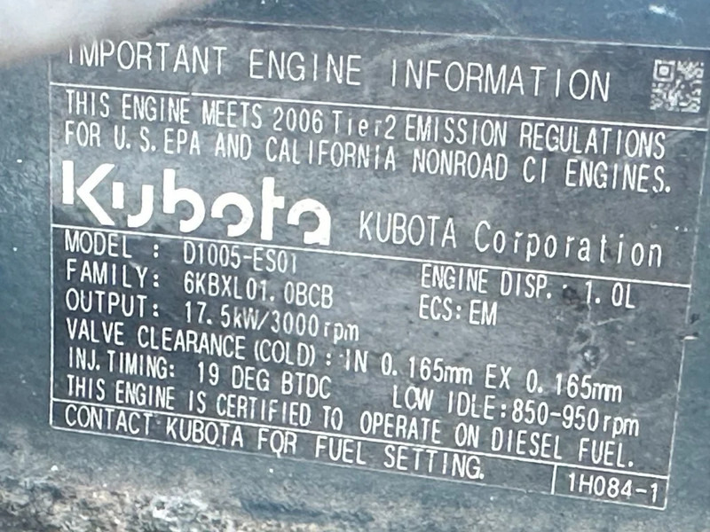 Kompresor za vazduh Ingersoll Rand 720 R1051SF Kubota D1005 Diesel Compressor 2000 L / min 17.5 kW 8.6 Bar: slika 13 Kompresor za vazduh Ingersoll Rand 720 R1051SF Kubota D1005 Diesel Compressor 2000 L / min 17.5 kW 8.6 Bar: slika 13