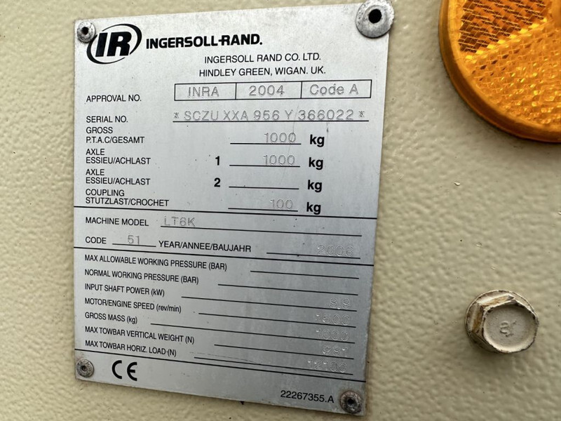 Ingersoll Rand LT6K Kubota 6 kVA Mobiele Lichtmast Aggregaat Light Tower - Toranj za osvetljenje: slika 5 Ingersoll Rand LT6K Kubota 6 kVA Mobiele Lichtmast Aggregaat Light Tower - Toranj za osvetljenje: slika 5