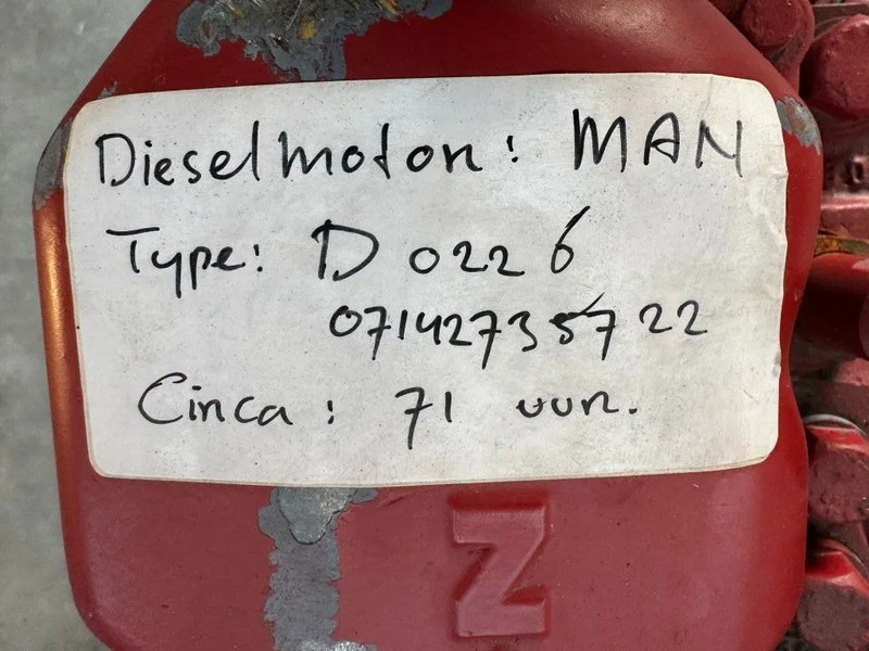 MAN D 0226 M 66 kW / 90 PK 6 cilinder diesel engine parts - Motor za Oprema za rukovanje materijalima: slika 5 MAN D 0226 M 66 kW / 90 PK 6 cilinder diesel engine parts - Motor za Oprema za rukovanje materijalima: slika 5