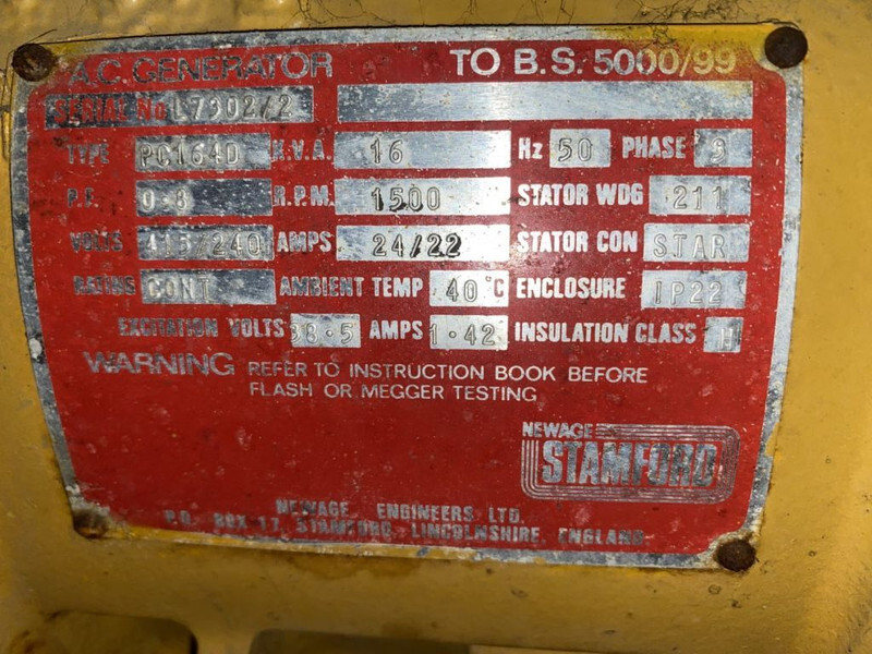 Set generatora Perkins Stamford 16 kVA Silent generatorset: slika 6