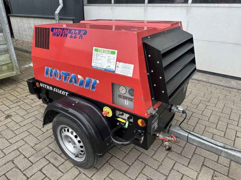 Rotair MDVN 22 K Kubota 2000 L / min 6.5 Bar Mobiele Diesel Compressor as New ! - Kompresor za vazduh: slika 5 Rotair MDVN 22 K Kubota 2000 L / min 6.5 Bar Mobiele Diesel Compressor as New ! - Kompresor za vazduh: slika 5