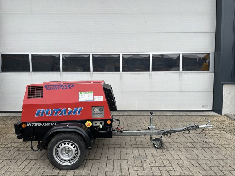 Rotair MDVN 22 K Kubota 2000 L / min 6.5 Bar Mobiele Diesel Compressor as New ! - Kompresor za vazduh: slika 1 Rotair MDVN 22 K Kubota 2000 L / min 6.5 Bar Mobiele Diesel Compressor as New ! - Kompresor za vazduh: slika 1