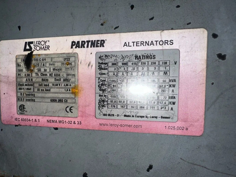 Set generatora SDMO R110 C3 John Deere Leroy Somer 110 kVA Silent Rental generatorset Stage 3A: slika 9