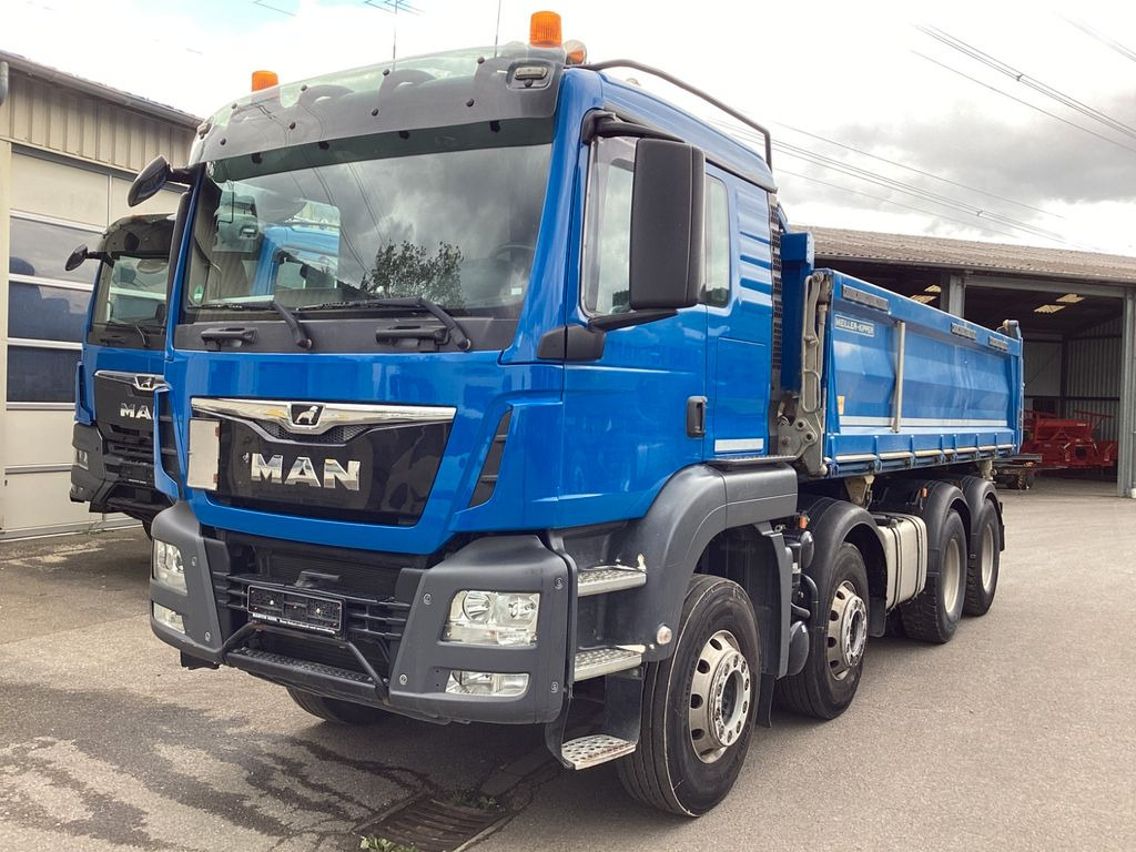 MAN TGS 35.470 8x4 Meiller 3-Seiten Stahlkipper - Istovarivač: slika 1 MAN TGS 35.470 8x4 Meiller 3-Seiten Stahlkipper - Istovarivač: slika 1