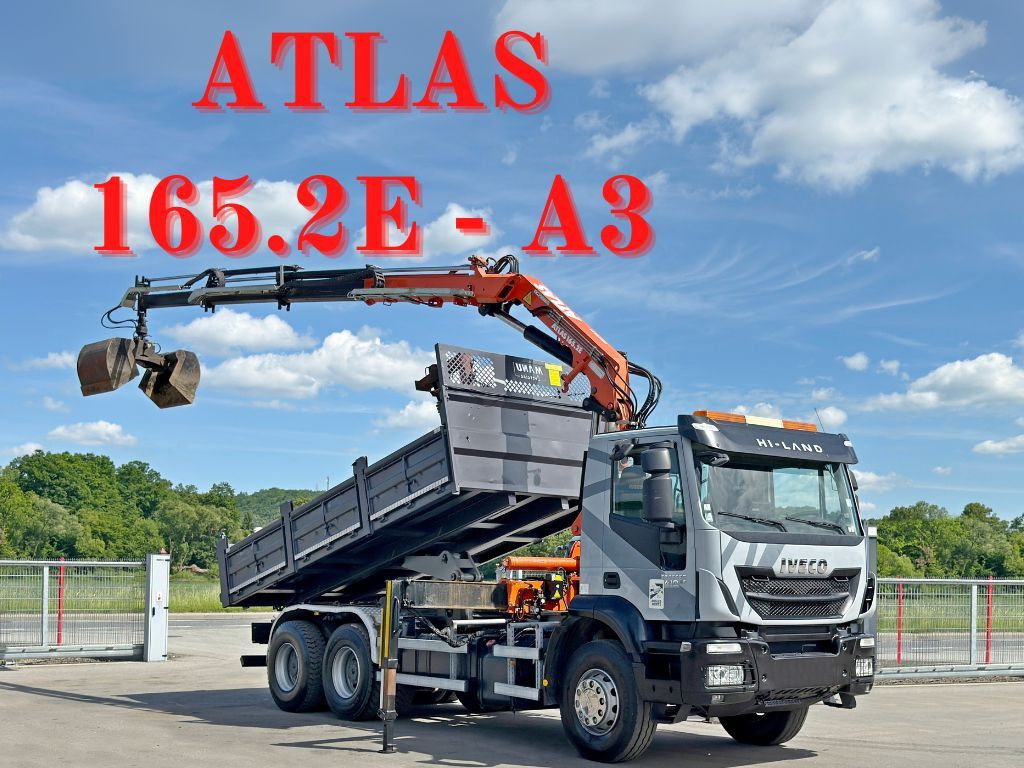 Iveco TRAKKER 410*Kipper 5,20m*ATLAS 165.2E * FUNK/6x4 Iveco TRAKKER 410*Kipper 5,20m*ATLAS 165.2E * FUNK/6x4 - Istovarivač, Kamion sa dizalicom: slika 1 Iveco TRAKKER 410*Kipper 5,20m*ATLAS 165.2E * FUNK/6x4 Iveco TRAKKER 410*Kipper 5,20m*ATLAS 165.2E * FUNK/6x4 - Istovarivač, Kamion sa dizalicom: slika 1