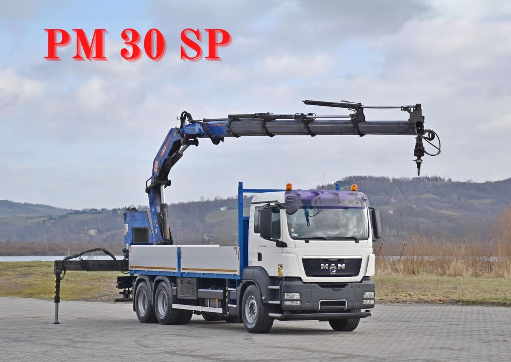MAN TGS 26.360*PRITSCHE 6,60m * PM 30 SP / FUNK *6x4 - Kamion sa dizalicom: slika 1 MAN TGS 26.360*PRITSCHE 6,60m * PM 30 SP / FUNK *6x4 - Kamion sa dizalicom: slika 1