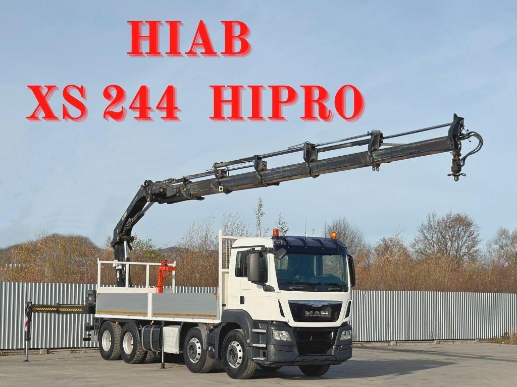 MAN TGS 35.440 * HIAB XS 244 HIPRO +FUNK / 8x4 - Kamion sa dizalicom: slika 1 MAN TGS 35.440 * HIAB XS 244 HIPRO +FUNK / 8x4 - Kamion sa dizalicom: slika 1