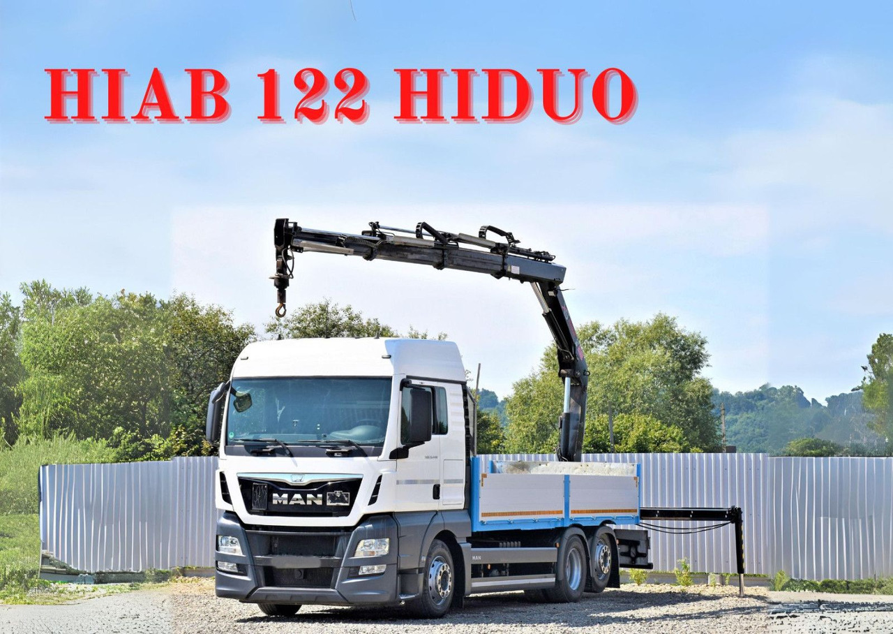 MAN TGX 26.440 Pritsche 6,20 m+HIAB 122 HIDUO/FUNK - Kamion sa dizalicom: slika 1 MAN TGX 26.440 Pritsche 6,20 m+HIAB 122 HIDUO/FUNK - Kamion sa dizalicom: slika 1
