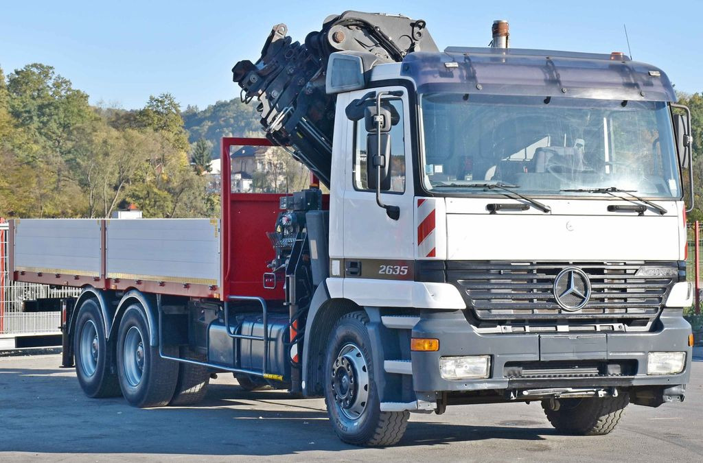 Mercedes-Benz ACTROS 2635 Pritsche 6,40m + HIAB 400 E-5 + FUNK - Kamion sa dizalicom: slika 3 Mercedes-Benz ACTROS 2635 Pritsche 6,40m + HIAB 400 E-5 + FUNK - Kamion sa dizalicom: slika 3