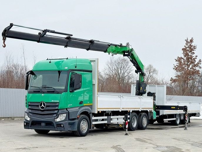 Mercedes-Benz ACTROS 2645 * FASSI F345.24 XE + FUNK + Anhänger - Kamion sa dizalicom: slika 2 Mercedes-Benz ACTROS 2645 * FASSI F345.24 XE + FUNK + Anhänger - Kamion sa dizalicom: slika 2