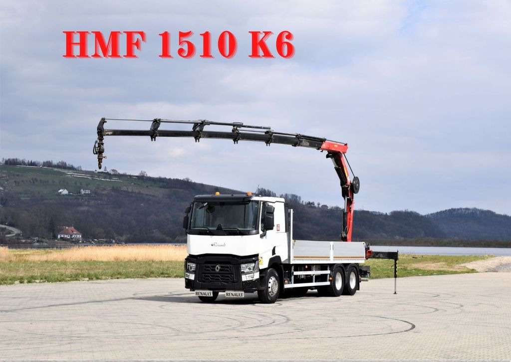 Renault C 460 * HMF 1510 K6 + FUNK * 6x4 - Kamion sa dizalicom, Kamion sa tovarnim sandukom: slika 1 Renault C 460 * HMF 1510 K6 + FUNK * 6x4 - Kamion sa dizalicom, Kamion sa tovarnim sandukom: slika 1