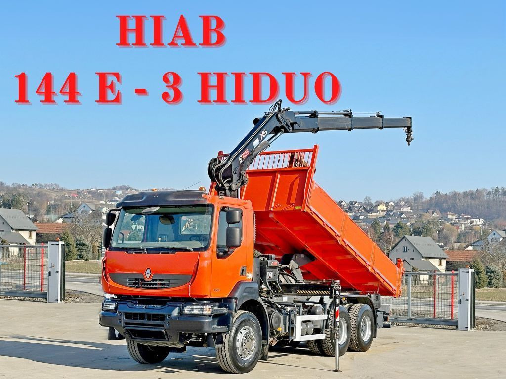 Renault KERAX 430* HIAB 144 E-3 HIDUO + FUNK / 6x4 - Istovarivač, Kamion sa dizalicom: slika 1 Renault KERAX 430* HIAB 144 E-3 HIDUO + FUNK / 6x4 - Istovarivač, Kamion sa dizalicom: slika 1