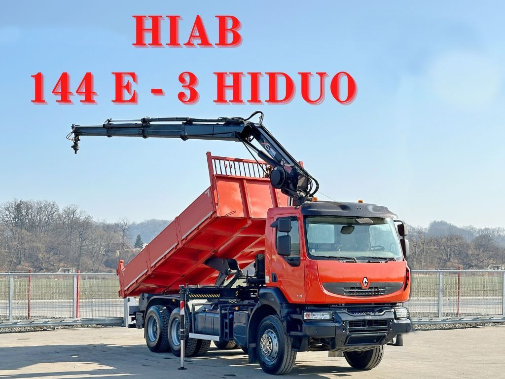 Renault KERAX 430* HIAB 144 E-3 HIDUO + FUNK / 6x4 - Kamion sa dizalicom, Istovarivač: slika 1 Renault KERAX 430* HIAB 144 E-3 HIDUO + FUNK / 6x4 - Kamion sa dizalicom, Istovarivač: slika 1