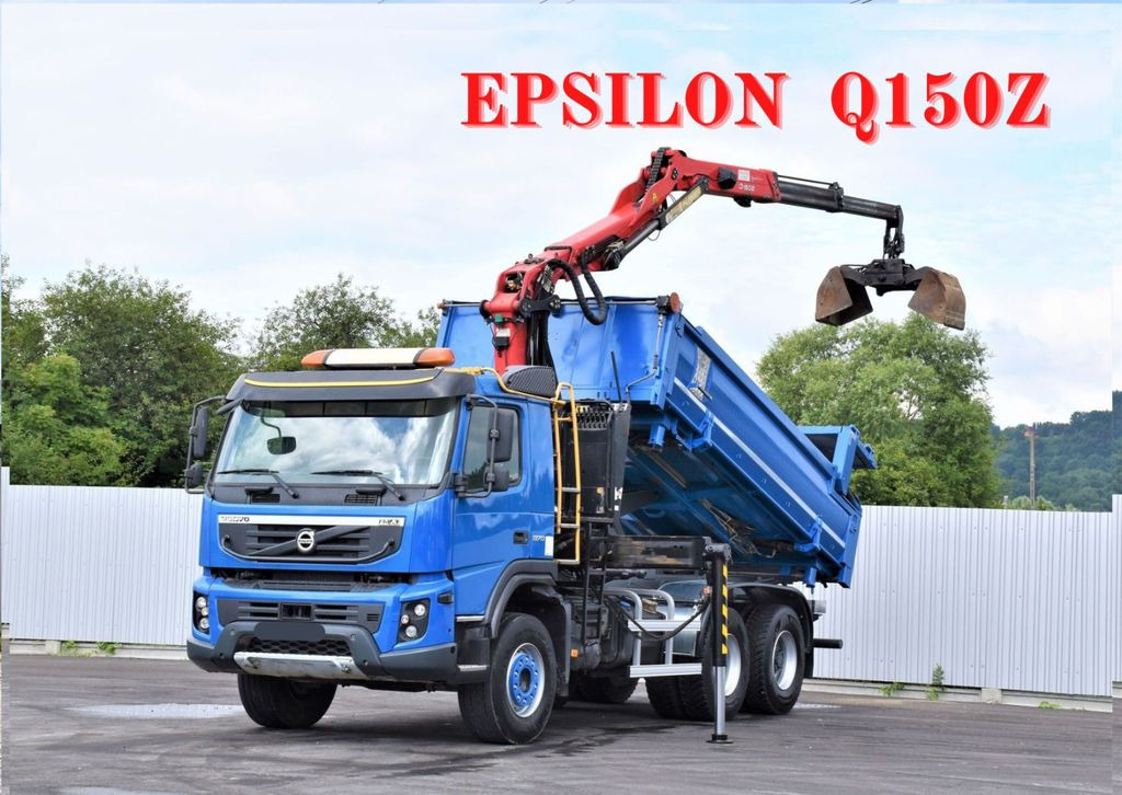 Volvo FMX 370 Kipper 4,90m *EPSILON Q150Z/FUNK*6x4 - Kamion sa dizalicom, Istovarivač: slika 1 Volvo FMX 370 Kipper 4,90m *EPSILON Q150Z/FUNK*6x4 - Kamion sa dizalicom, Istovarivač: slika 1