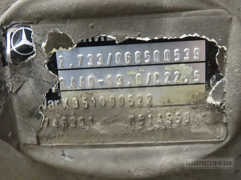 Mercedes-Benz 0003504303 Differentieel R440 R=2.733 MB - Diferencijalna brzina za Kamion: slika 3 Mercedes-Benz 0003504303 Differentieel R440 R=2.733 MB - Diferencijalna brzina za Kamion: slika 3