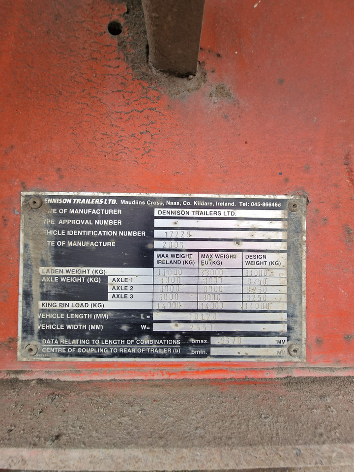 2006 Dennison Bulk Tipping Trailer - Poluprikolica istovarivača: slika 3 2006 Dennison Bulk Tipping Trailer - Poluprikolica istovarivača: slika 3