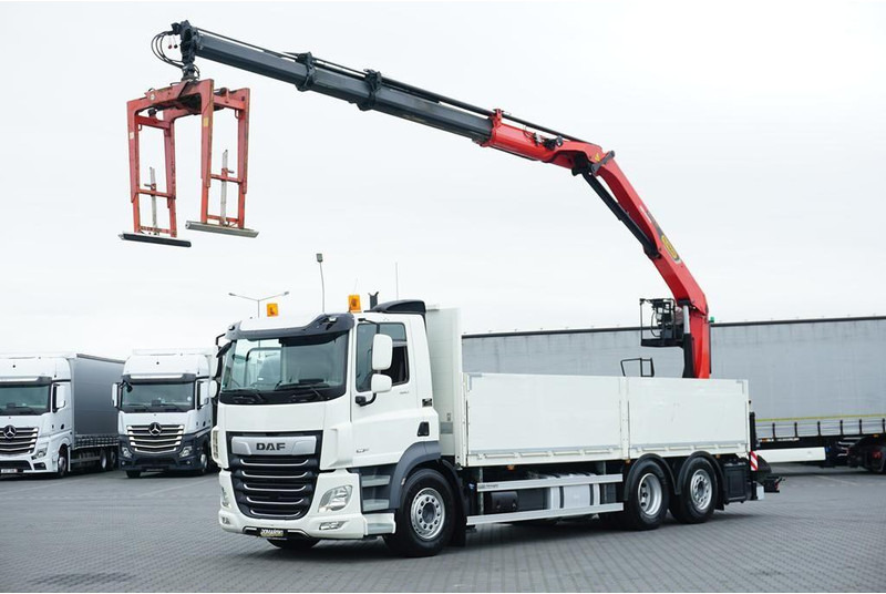 DAF CF / 480 / 6 X 2 / SKRZYNIOWY + HDS / PALFINGER PK 22 001L / OŚ - Kamion sa tovarnim sandukom, Kamion sa dizalicom: slika 1 DAF CF / 480 / 6 X 2 / SKRZYNIOWY + HDS / PALFINGER PK 22 001L / OŚ - Kamion sa tovarnim sandukom, Kamion sa dizalicom: slika 1