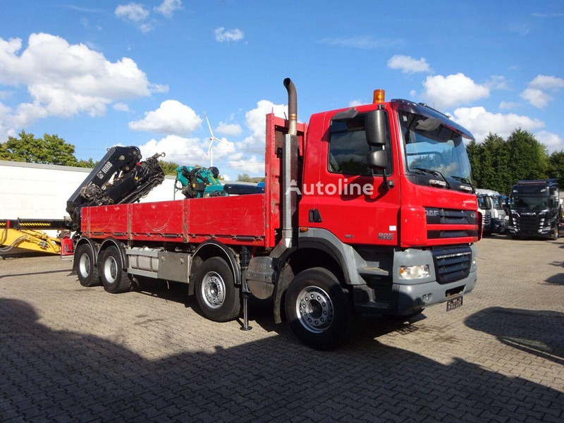 DAF CF 85.410 - Flatbed + crane - Kamion sa tovarnim sandukom, Kamion sa dizalicom: slika 2 DAF CF 85.410 - Flatbed + crane - Kamion sa tovarnim sandukom, Kamion sa dizalicom: slika 2