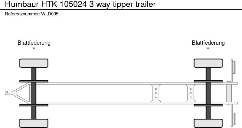 Prikolica istovarivača Humbaur HTK 105024 3 way tipper trailer: slika 13