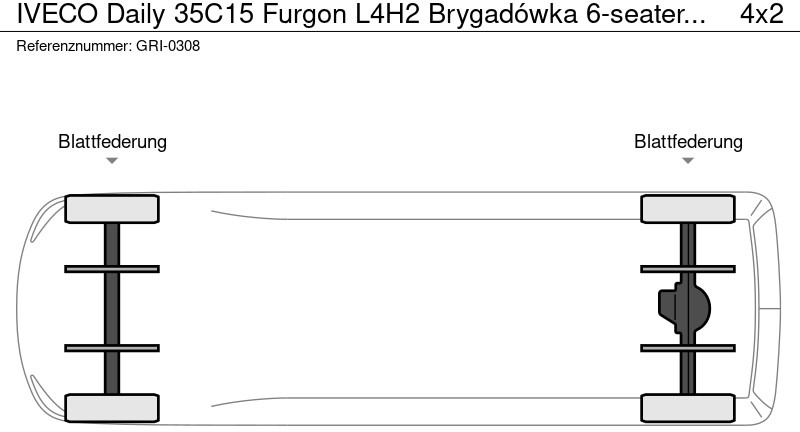 Lizing Iveco Daily 35C15 Furgon L4H2 Brygadówka 6-seater Doka Dubel Cabin Iveco Daily 35C15 Furgon L4H2 Brygadówka 6-seater Doka Dubel Cabin: slika 14