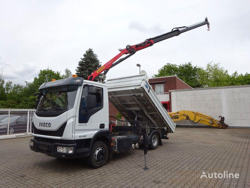 Iveco Eurocargo 80-220 Tipper + crane - Istovarivač, Kamion sa dizalicom: slika 1 Iveco Eurocargo 80-220 Tipper + crane - Istovarivač, Kamion sa dizalicom: slika 1