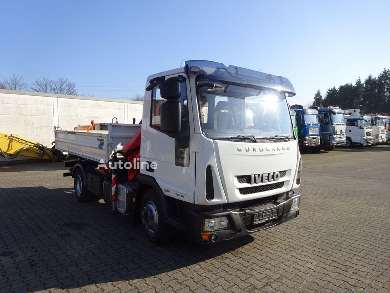 Istovarivač, Kamion sa dizalicom Iveco ML75E18K - 3 way tipper+crane: slika 13