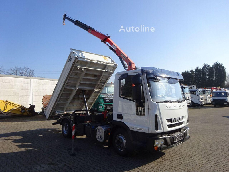 Istovarivač, Kamion sa dizalicom Iveco ML75E18K - 3 way tipper+crane: slika 6