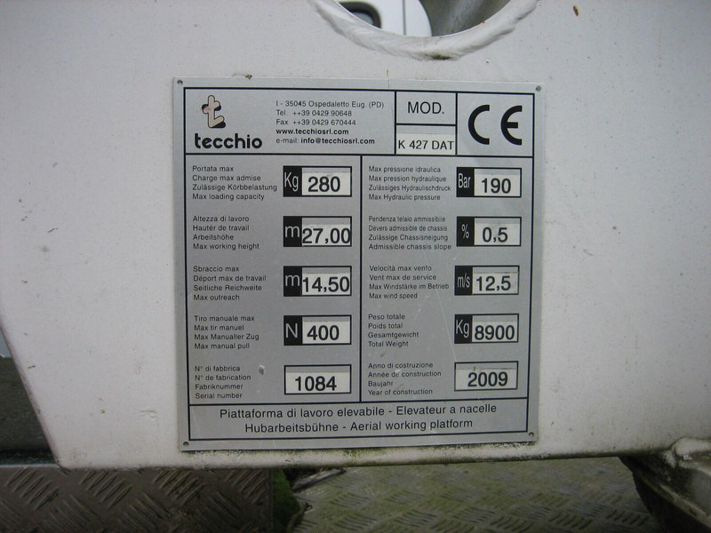 Mercedes-Benz Atego 1324 Bucket truck - Tecchio 27 m - Kamion, Kamion sa dizalicom: slika 3 Mercedes-Benz Atego 1324 Bucket truck - Tecchio 27 m - Kamion, Kamion sa dizalicom: slika 3